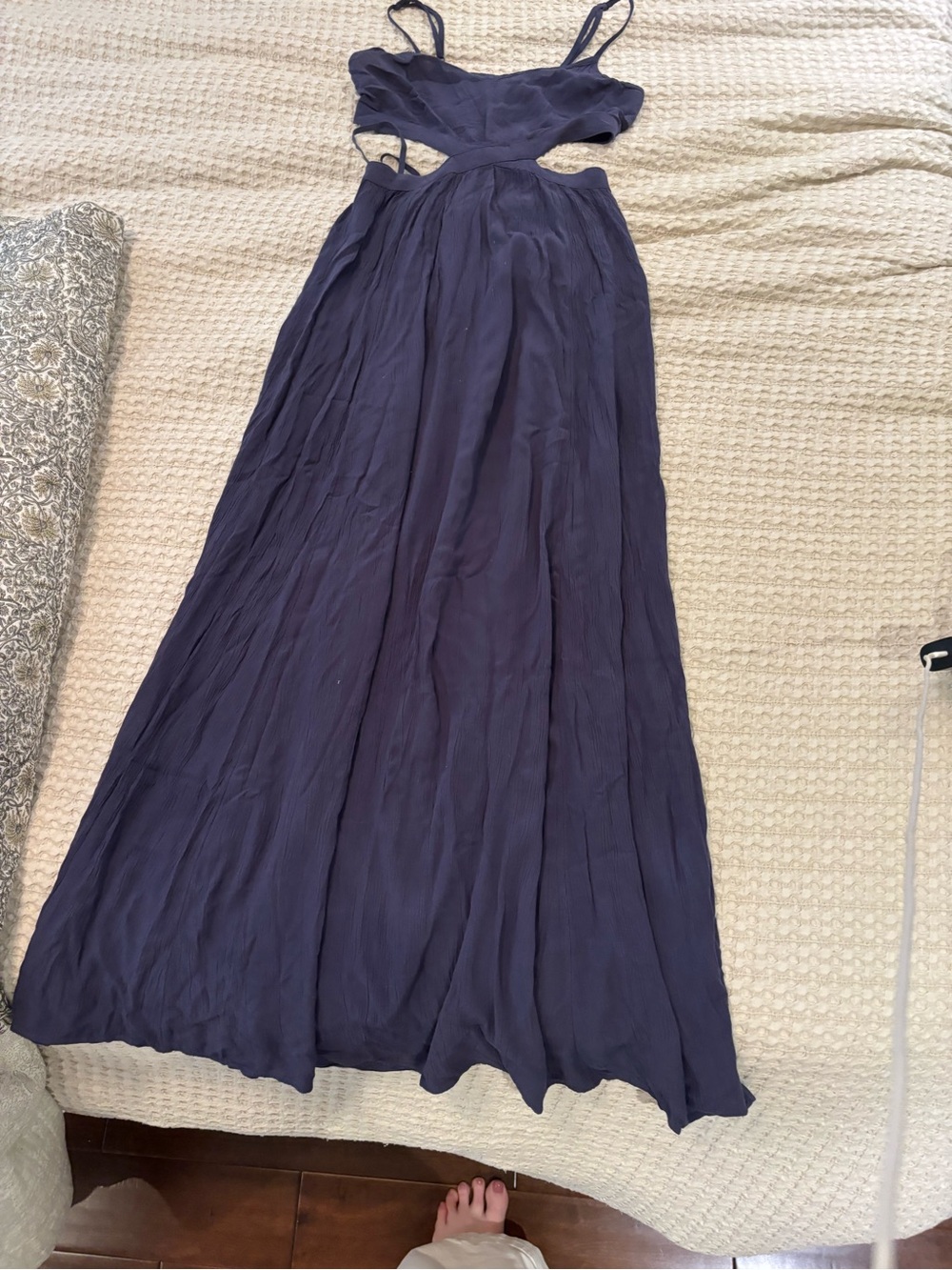 Aerie Blue Cutout Maxi dress for Women